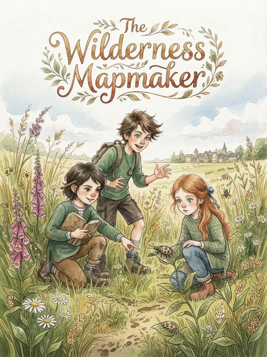Cover of The Wilderness Mapmaker, an illustrated storybook