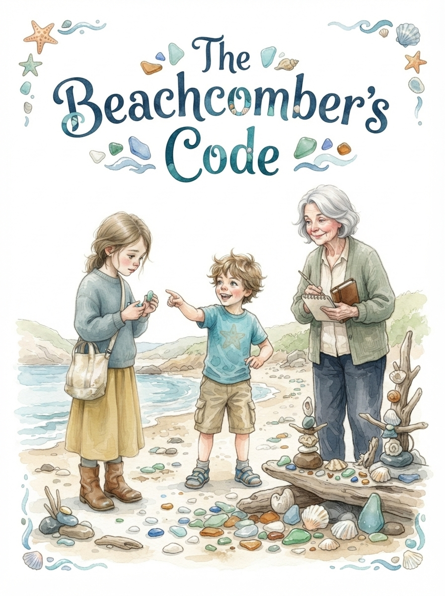 Cover of The Beachcomber's Code, an illustrated storybook
